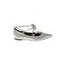 Halogen Flats: Silver Solid Shoes - Women's Size 7 1/2 - Pointed Toe