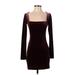 Forever 21 Cocktail Dress - Mini: Burgundy Dresses - Women's Size Small