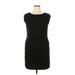 Merona Casual Dress - Sheath Crew Neck Sleeveless: Black Solid Dresses - Women's Size X-Large