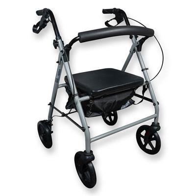 Aidapt Four Wheeled Rollator With Bag Available In Silver