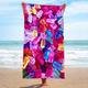 arc-en-ciel tie-dye microfibre éponge tissu plage serviette de bain bord de mer assis couverture châle sueur serviette