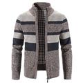 Homme Pull Chandail Gilet Cardigan Pull Zippé Pull Veste A côtes Tricoter Tricoté Bloc de couleur Mao Mode Casual Des sports Usage quotidien Vêtement Tenue Automne hiver bleu marine Bleu M L XL