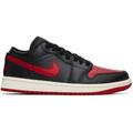 Black & Red Air Jordan 1 Low Sneakers