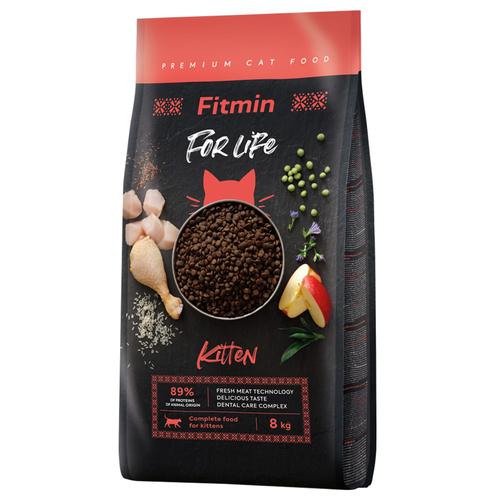 8kg Fitmin Cat For Life Kitten avec poulet nourriture pour chat sèche