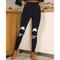 Damen Yoga Leggings lauftights Bauchkontrolle Kolbenheber Rasche Trocknung Hoher Taillenbund Yoga Fitness Fitnesstraining Leggings Blumen 1 # 2 # 3 # Elasthan Sport Sportkleidung elastisch Dünn