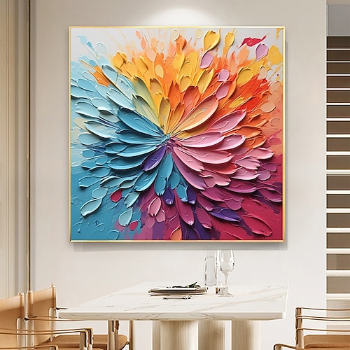 Handgefertigtes Ölgemälde in Originalfarbe mit dicker Textur auf Leinwand, Wandkunstgemälde für die Inneneinrichtung mit gespanntem Rahmen/ohne Innenrahmenmalerei Image