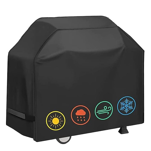 Grillabdeckung aus 210D-Oxford-Stoff, Abdeckungen für Gartenmöbelsets, wasserdichte Grillabdeckung für den Außenbereich, Kochwerkzeuge und Zubehör für den Außenbereich Image