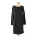 The Limited Casual Dress - Shift: Black Grid Dresses - Women's Size Small