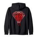 Rotes Diamant-Bandana Street Hip Hop Street Wear #1 Kapuzenjacke