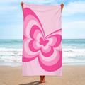 Rainbow Tie-dye Microfiber Terry Cloth Beach Bath Towel Seaside Sitting Blanket Shawl Sweat Towel