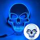 Halloween Men's Mask LED Light-up Mask Scary Skull Mask Halloween Holiday Role-playing Mask Carnival Party Mask for Halloween