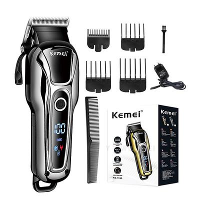 KEMEI Rechargeable Hair Trimmer For Men Shaver Professional Hair Clipper Hair Cutting Machine Barber Accessories Cut Machin Beard