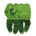 KYAIGUO 3-10T Toddler Boys Dinosaurs Pajamas Set 2 Piece Kids Crewneck Sleepwear Baby Long Sleeve Cotton Nightwear