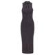 Calvin Klein Jeans Damen Jerseykleid WASHED RIB LABEL LONG DRESS, schwarz, Gr. L