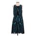 Proenza Schouler Casual Dress - A-Line Crew Neck Sleeveless: Blue Dresses - Women's Size 4