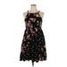 Torrid Casual Dress - Mini Halter Sleeveless: Black Print Dresses - Women's Size 1X Plus