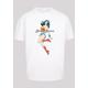 Kurzarmshirt F4NT4STIC "F4NT4STIC Herren Wonder Woman Jump with Heavy Oversize Tee" Gr. L, weiß (white) Herren Shirts T-Shirts