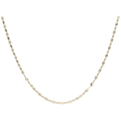 Goldkette LUIGI MERANO "Fantasiekette mit Sternverschnitt, Gold 333", gold, Halsketten, Damen, 45cm, Gelbgold 333