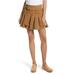 Free People Skirts | Free People Lost In Light Pleated Mini Skirt | Color: Brown/Tan | Size: 4