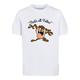 Kurzarmshirt F4NT4STIC "Kinder Looney Tunes Taz That's All Folks-WHT with Kids Basic Tee" Gr. 110/116, weiß (white) Mädchen Shirts T-Shirts