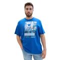 T-Shirt TOM TAILOR PLUS Gr. 4XL, blau (sure blue) Herren Shirts T-Shirts