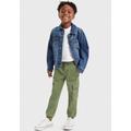 Cargohose LEVI'S KIDS "RELAXED DOBBY CARGO JOGGER" Gr. 10 (140), N-Gr, grün (olivine) Jungen Hosen Cargohosen