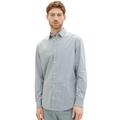 Karohemd TOM TAILOR Gr. L, N-Gr, grau (grey mint) Herren Hemden Langarm