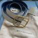 Burberry Accessories | Burberry Lynton Reversible Double-Strap Leather Belt, 95cm (38) Nwt Authentic | Color: Blue/Cream | Size: 38