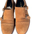 Coach Shoes | New Coach Men Brown Suede Shoes Size 7d | Color: Brown/Tan | Size: 7