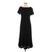 Old Navy Casual Dress - Midi: Black Print Dresses - Women's Size Small Tall
