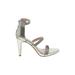 Kelly & Katie Heels: Silver Shoes - Women's Size 6 1/2 - Open Toe