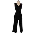 Tommy Hilfiger Jumpsuit V Neck Sleeveless: Black Solid Jumpsuits - Women's Size 4