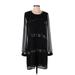 Gianni Bini Cocktail Dress - Sweater Dress: Black Dresses - Women's Size Small