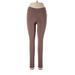 BB Couture Active Pants - High Rise: Brown Activewear - Women's Size Large