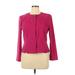 Leslie Fay Jacket: Short Pink Print Jackets & Outerwear - Women's Size 14 Petite