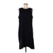 Ann Taylor LOFT Casual Dress - Mini High Neck Sleeveless: Black Solid Dresses - Women's Size 12