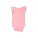 Cat & Jack Short Sleeve Onesie: Pink Solid Bottoms - Size 6-9 Month