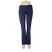 Tory Burch Jeans - Low Rise Boot Cut Boyfriend: Blue Bottoms - Women's Size 28 - Indigo Wash