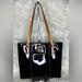 Dooney & Bourke Bags | Dooney & Bourke Black Patent Leather With Tan Leather Shoulder Tote | Color: Black/Tan | Size: 12”Wx10”Hx4”D Approx 10” Shoulder Drop