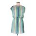 Lilla P Casual Dress - Popover: Green Print Dresses - Women's Size Medium