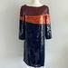 Tory Burch Dresses | Nwt Tory Burch Justine Sequin Dress Blue Orange Size 4 | Color: Blue/Red | Size: 4