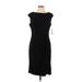 Chaps Casual Dress - Sheath: Black Dresses - New - Women's Size Large