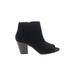 Old Navy Ankle Boots: Black Print Shoes - Women's Size 8 - Peep Toe