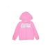 OshKosh B'gosh Zip Up Hoodie: Pink Graphic Tops - Kids Girl's Size 5