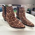 Nine West Shoes | Nine West Cheetah Boots | Color: Brown/Purple | Size: 9.5