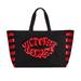 Victoria's Secret Bags | 2pc Vs Sequin Lips Beauty Tote Set | Color: Black/Red | Size: Os