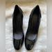 Burberry Shoes | Burberry Black Patent Leather Nova Check Heel Pump Shoes Size 39.5 | Color: Black | Size: 9