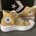 Converse Shoes | Converse Women's Chuck Taylor All Star Move Platform High Top Casual Sneakers | Color: Tan/White | Size: 9.5