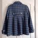 Nine West Jackets & Coats | Nine West Wool Houndstooth Grey And Blue Pea Coat Womens Medium | Color: Blue/Gray | Size: M