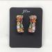 J. Crew Jewelry | New J Crew Oversized Statement Crystal Cluster Hoop Earrings Multi Color | Color: Gold/Tan | Size: Os